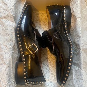 Adrianna Papell Studded Patent Leather Loafer